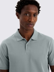 MOSS Green Pique Polo Shirt - Image 3 of 4