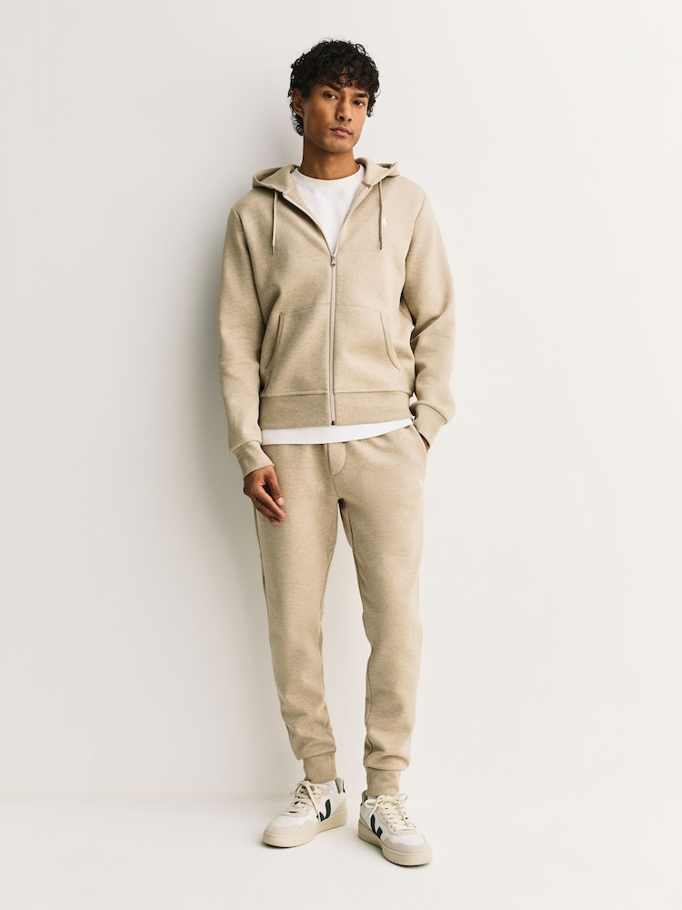 Polo Ralph Lauren Tuscan Beige Heather Long Sleeve Zip-Up Hoodie - Image 2 of 6