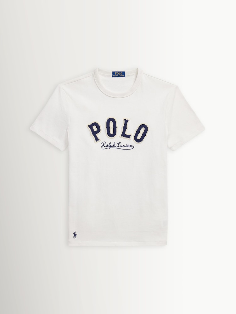 Polo Ralph Lauren Deckwash White Knit T-Shirt - Image 6 of 6