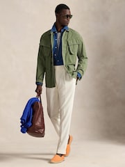 Polo Ralph Lauren Medium Indigo Knit Sport Shirt - Image 4 of 4