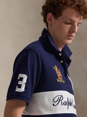 Polo Ralph Lauren Cruise Navy Knit Polo Shirt - Image 3 of 8