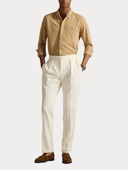 Polo Ralph Lauren Classic Camel Heather Long Sleeve-Knit Shirt - Image 2 of 8