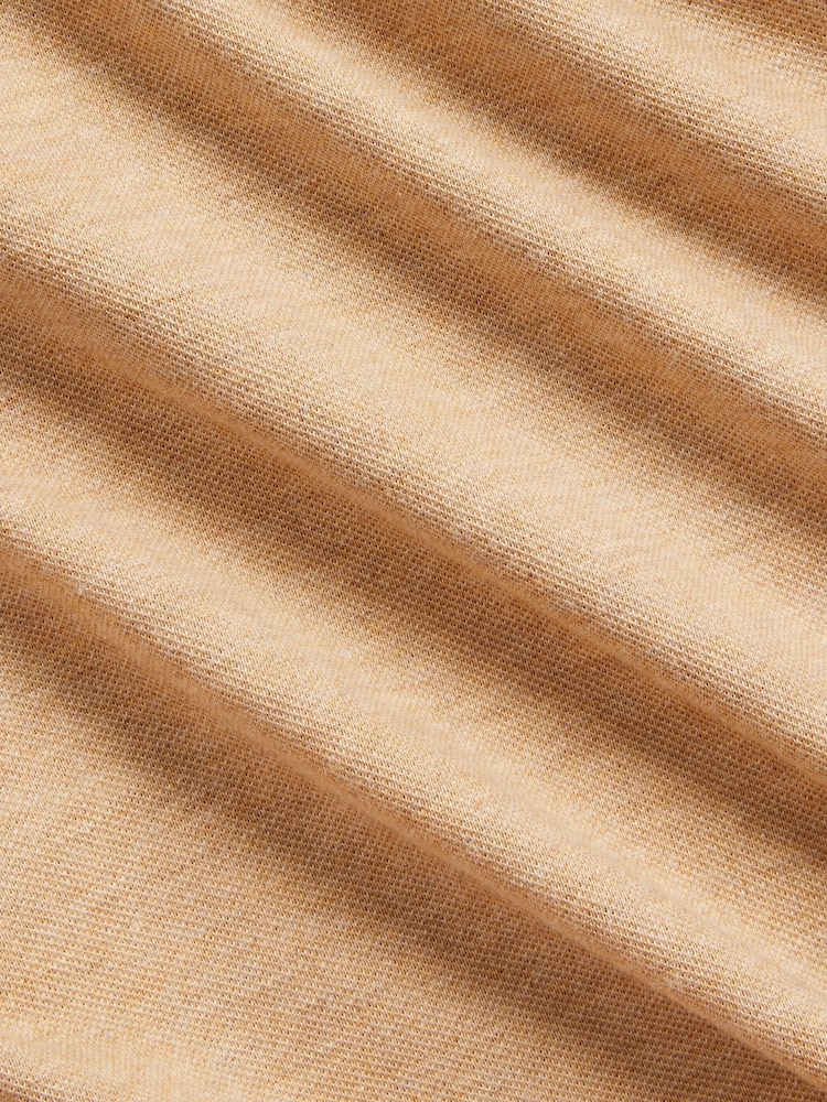 Polo Ralph Lauren Classic Camel Heather Long Sleeve-Knit Shirt - Image 8 of 8