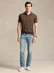 Polo Ralph Lauren Nutmeg Brown Heather Long Sleeve-Knit Shirt - Image 1 of 4