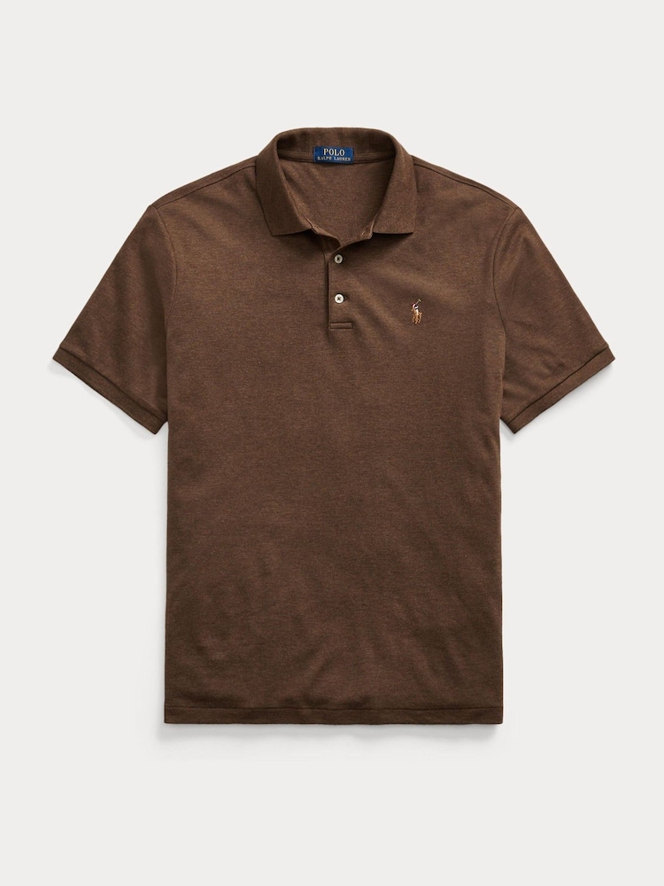 Polo Ralph Lauren Nutmeg Brown Heather Long Sleeve-Knit Shirt - Image 4 of 4
