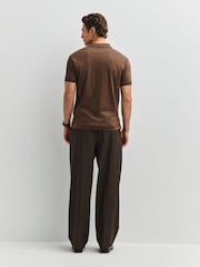 Polo Ralph Lauren Nutmeg Brown Heather Short Sleeve Polo Shirt - Image 5 of 7