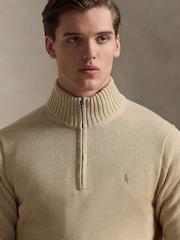 Polo Ralph Lauren Dune Melange Long Sleeve Pullover Jumper - Image 4 of 5