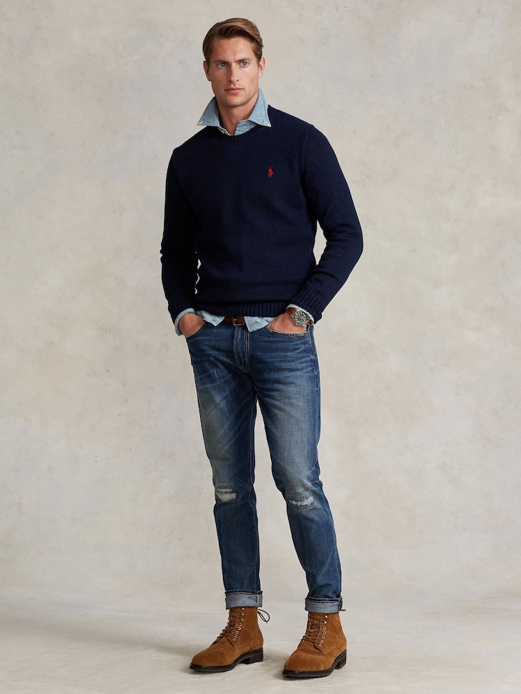 Polo Ralph Lauren Hunter Navy Long Sleeve Sweater - Image 1 of 8