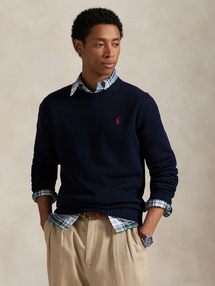 Polo Ralph Lauren Hunter Navy Long Sleeve Sweater - Image 2 of 8