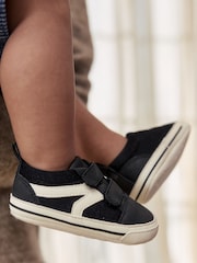 Black Touch Fastening Baby Skate Trainers (0-2mths) - Image 2 of 6