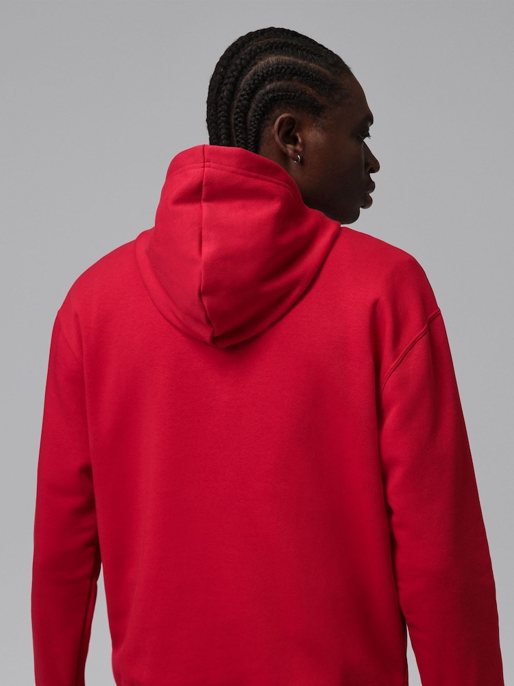 Jordan Red/White Jumpman Fleece Pullover Hoodie - Image 2 of 6