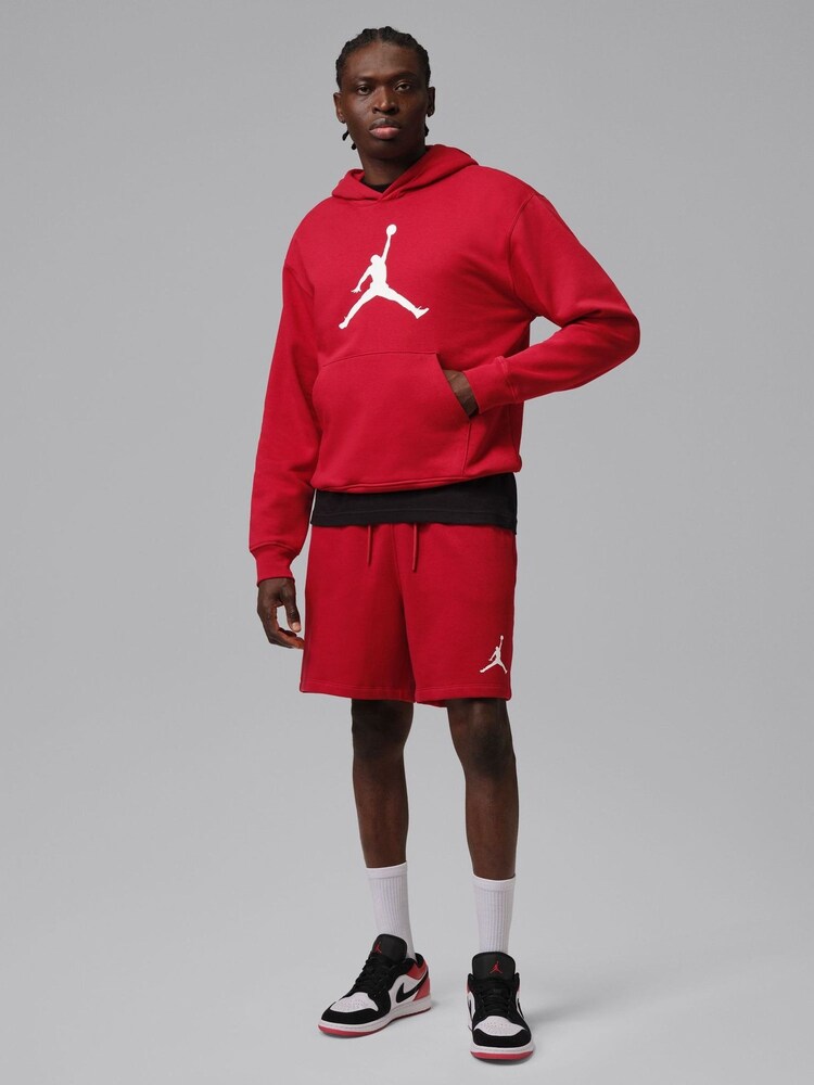 Jordan Red/White Jumpman Fleece Pullover Hoodie - Image 6 of 6