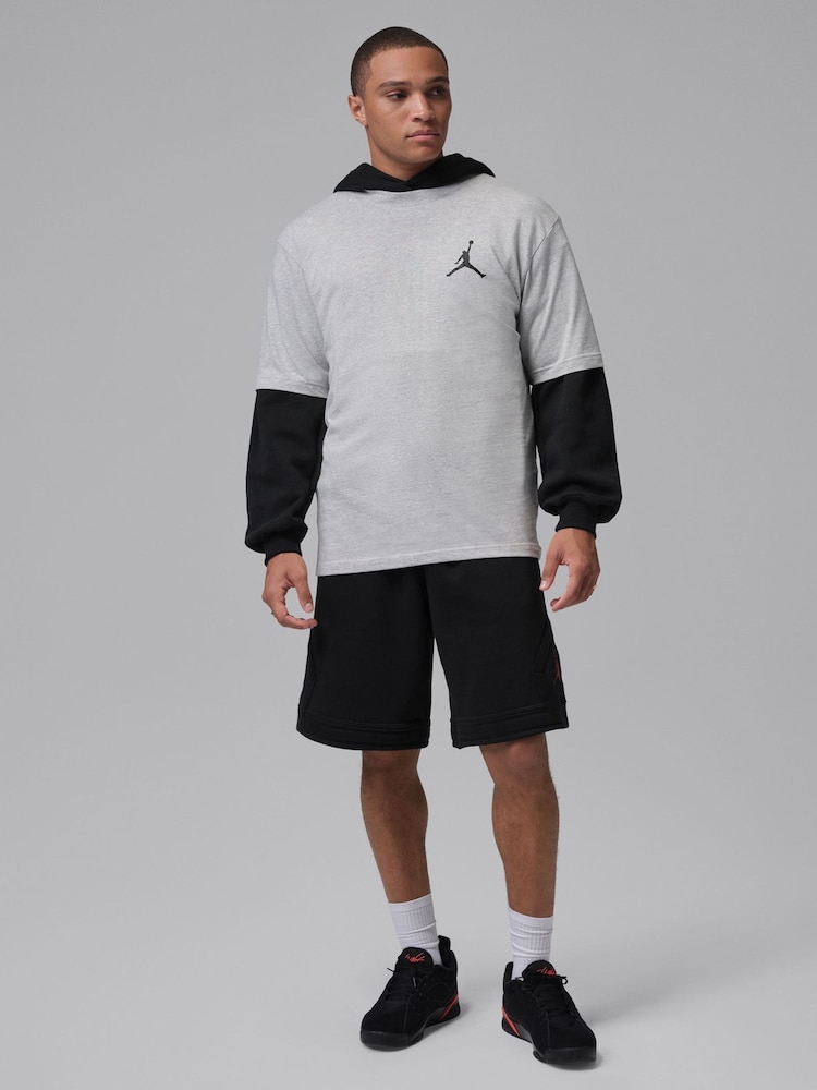Jordan Grey/Black Jumpman Small Logo T-Shirt - Image 4 of 4 Jordan Grey/Black Jumpman Small Logo T-Shirt - Image 4 of 4