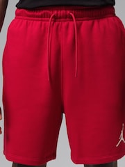 Jordan Red/White Jumpman Fleece Shorts - Image 3 of 6