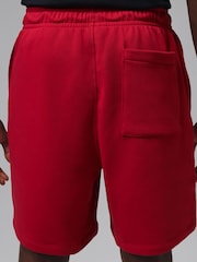 Jordan Red/White Jumpman Fleece Shorts - Image 5 of 6
