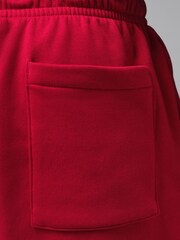Jordan Red/White Jumpman Fleece Shorts - Image 6 of 6