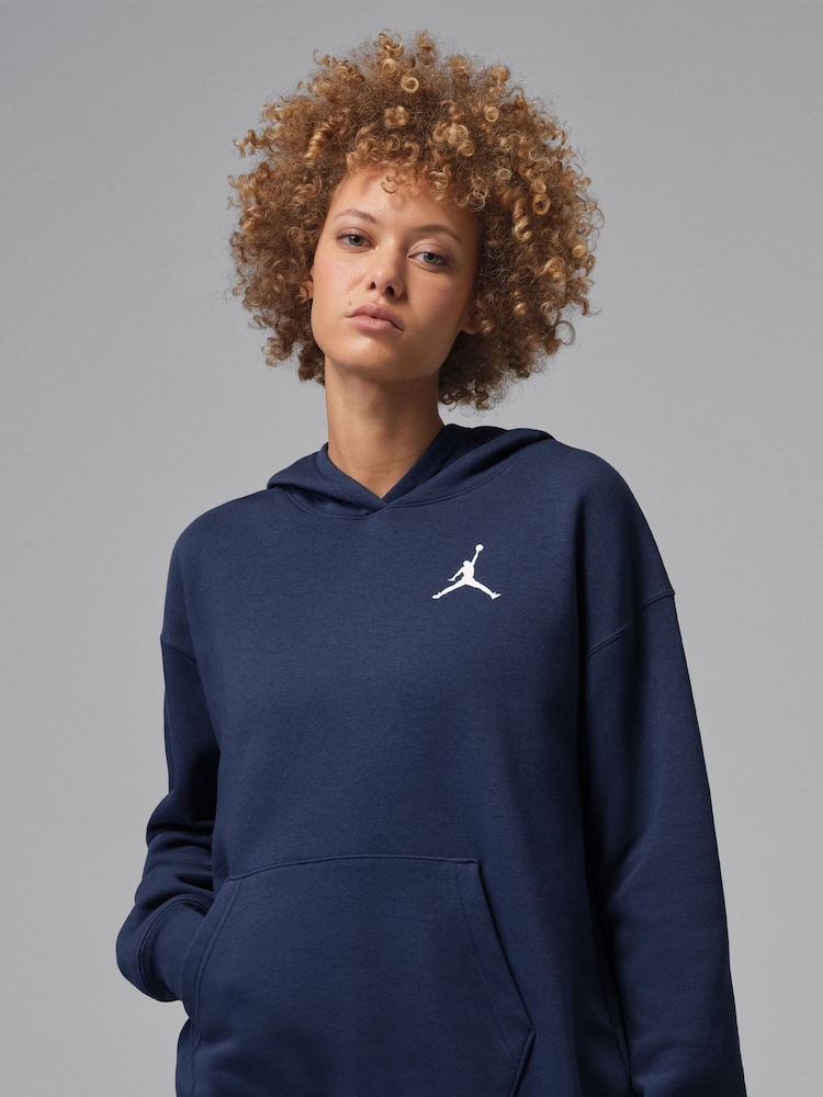 Nike Midnight Navy Jordan Fleece Pullover Hoodie - Image 1 of 6