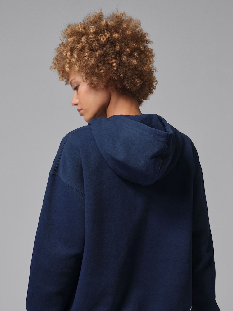 Nike Midnight Navy Jordan Fleece Pullover Hoodie - Image 2 of 6 Nike Midnight Navy Jordan Fleece Pullover Hoodie - Image 2 of 6