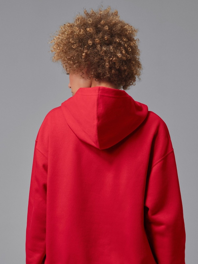 Nike Red Jordan Fleece Pullover Hoodie - Image 2 of 6
