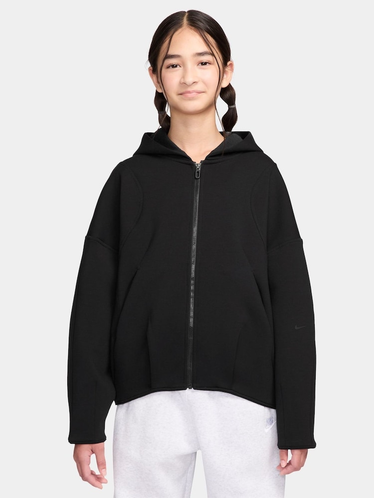 Nike Black Therma-FIT Knit Full-Zip Hoodie - Image 1 of 4