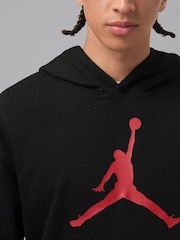 Jordan Black/Red Jumpman Fleece Pullover Hoodie - Image 3 of 6