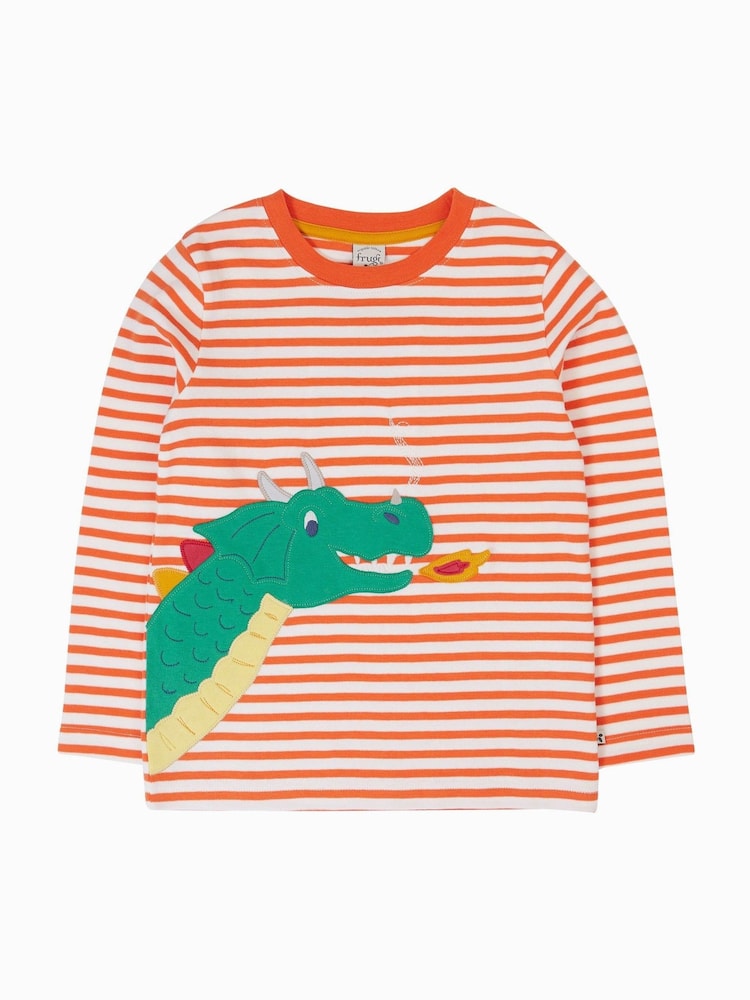 برتقالي - Frugi Red Discovery T-Shirt - صورة 1 من 3