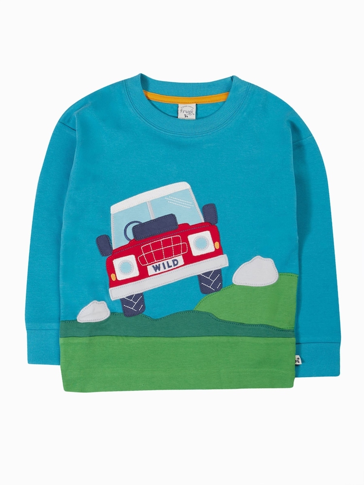 Frugi Blue Owen Panel Circular Top - Image 1 of 3