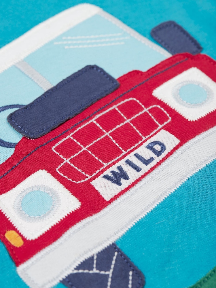 Frugi Blue Owen Panel Circular Top - Image 3 of 3
