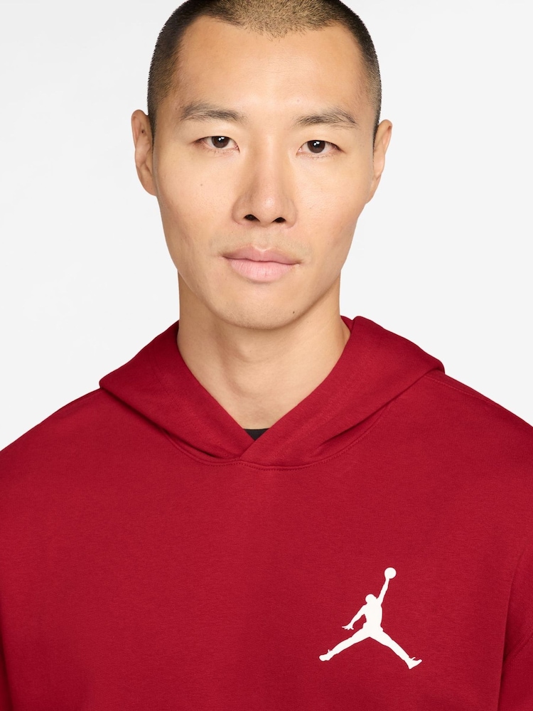 Červená / bílá - Jordan Jumpman Fleece Pullover Hoodie - Obrázek 3 z 3