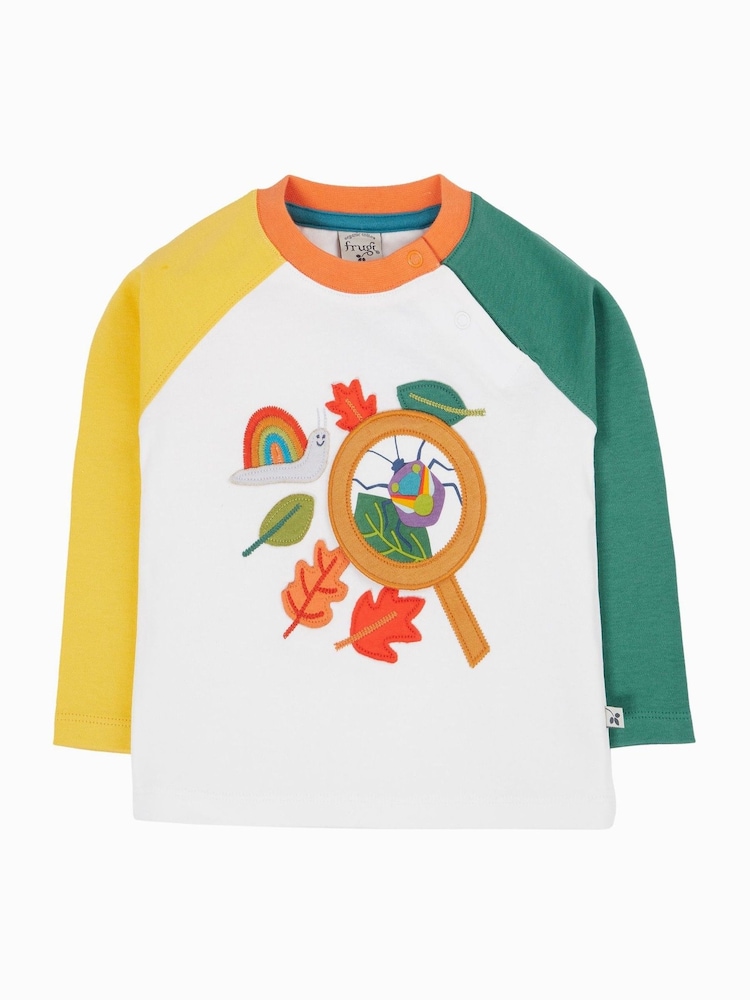 Frugi Blue Alfie Interactive  T shirt - Image 1 of 3