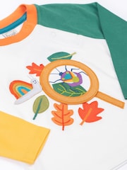 Frugi Blue Alfie Interactive  T shirt - Image 2 of 3