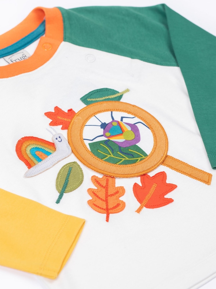 Frugi Blue Alfie Interactive  T shirt - Image 2 of 3