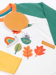 Frugi Blue Alfie Interactive  T shirt - Image 3 of 3