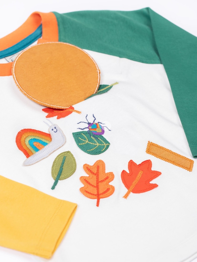 Frugi Blue Alfie Interactive T shirt - Image 3 of 3 Frugi Blue Alfie Interactive T shirt - Image 3 of 3