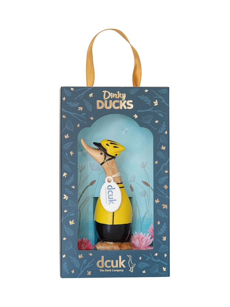 DCUK Yellow Cyclist Dinky Duck Ornaments - Image 2 of 2 DCUK Yellow Cyclist Dinky Duck Ornaments - Image 2 of 2
