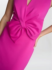 Gina Bacconi Pink Sienna Maxi Dress With Bow Detail - Image 4 of 6