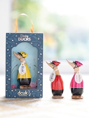 DCUK Pink Cyclist Dinky Duck Wooden Ornament - Image 1 of 2