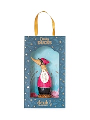 DCUK Pink Cyclist Dinky Duck Wooden Ornament - Image 2 of 2