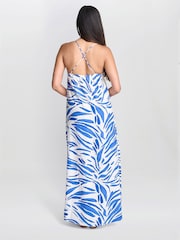 Gina Bacconi Blue Crista Stappy Stripe Dress - Image 2 of 7