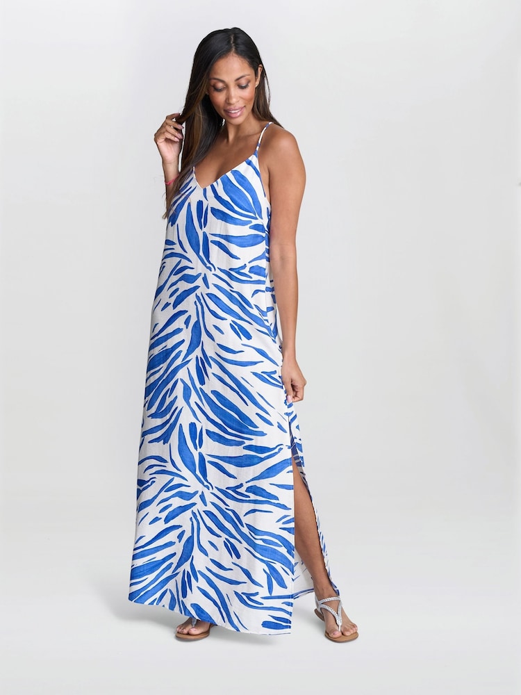Gina Bacconi Blue Crista Stappy Stripe Dress - Imagen 5 de 5 Gina Bacconi Blue Crista Stappy Stripe Dress - Imagen 5 de 5