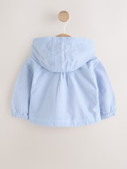 Blue Striped Strawberry Pocket - Baby Hooded Jacket (0mths-2yrs) - Imaginea 2 din 7
