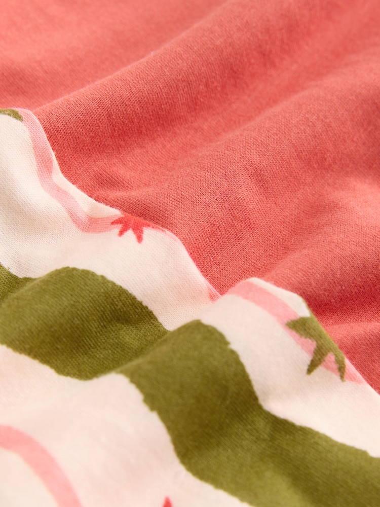 Green/Ecru Stripe Cotton Short Sleeve Pyjamas - Image 6 of 6 Green/Ecru Stripe Cotton Short Sleeve Pyjamas - Image 6 of 6