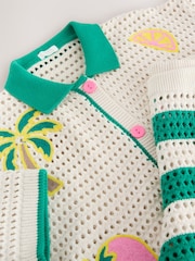 Ecru Embroidered Shirt & Shorts Set (3-16yrs) - Image 10 of 10