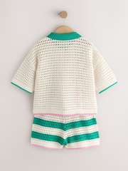 Ecru Embroidered Shirt & Shorts Set (3-16yrs) - Image 8 of 10