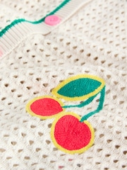 Ecru Embroidered Shirt & Shorts Set (3-16yrs) - Image 9 of 10