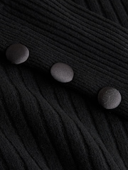 Black Supersoft Knitted Layer Shirt Jumper - Image 8 of 8