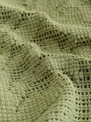 Khaki Green National Trust Floral Crochet Short Sleeve Crew Neck T-Shirt - Image 9 of 9