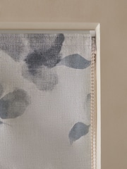 Grey Ready Made Blackout Thermal Floral Print Roman Blind - Image 4 of 7