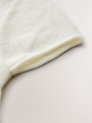 Ecru Sheer Knitted Short Sleeve T-Shirt - Image 2 of 3