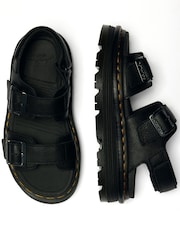 Dr. Martens Black ZebZag Suede Sandals - Image 5 of 8